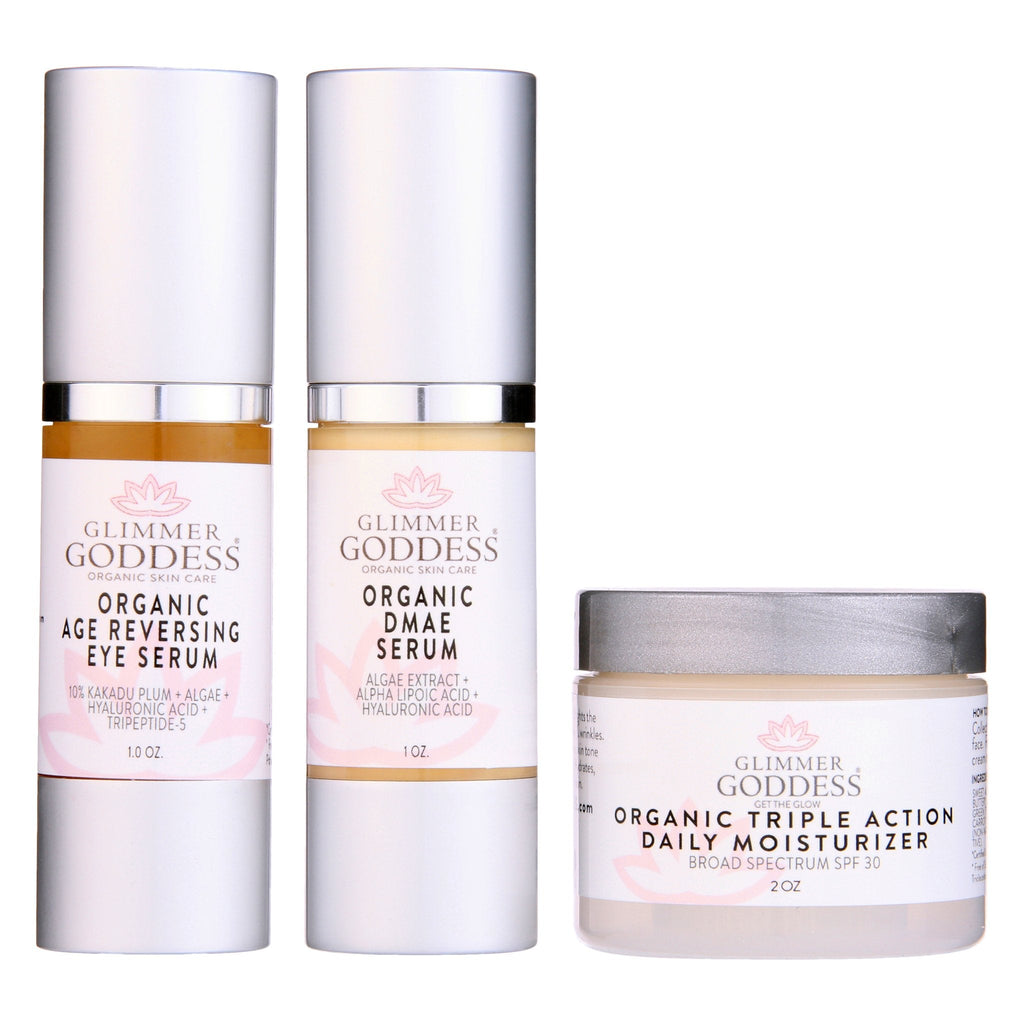 Organic Anti-Wrinkle Trio – 3-Step Collagen Boosting System - Mimi Glow