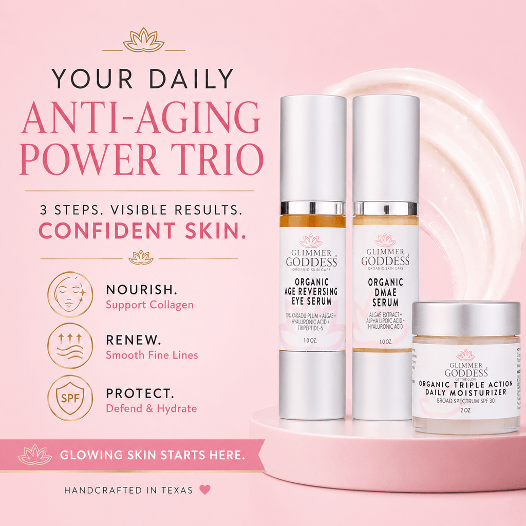 Organic Anti-Wrinkle Trio – 3-Step Collagen Boosting System - Mimi Glow