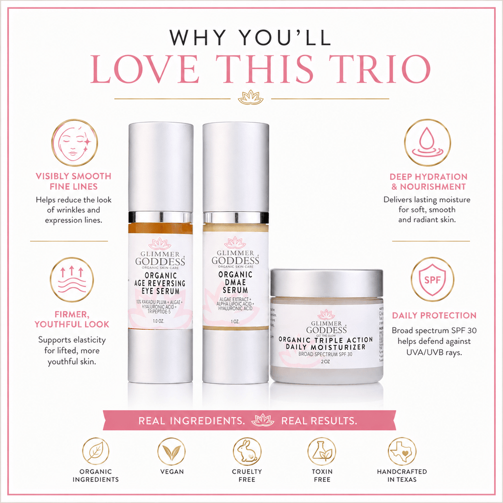 Organic Anti-Wrinkle Trio – 3-Step Collagen Boosting System - Mimi Glow