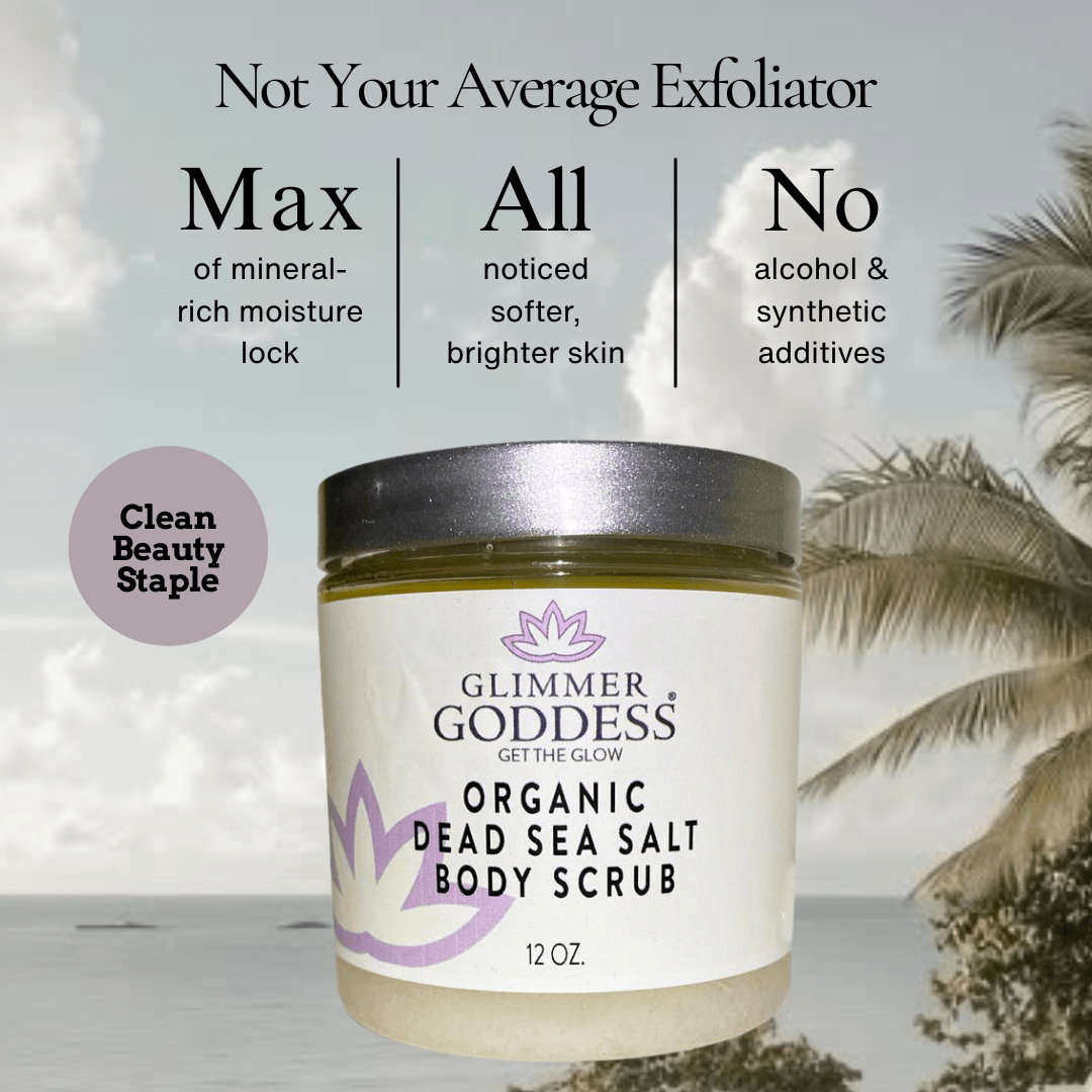 Organic Dead Sea Salt Body Scrub – Exfoliates, Detoxifies & Firms Skin - Mimi Glow