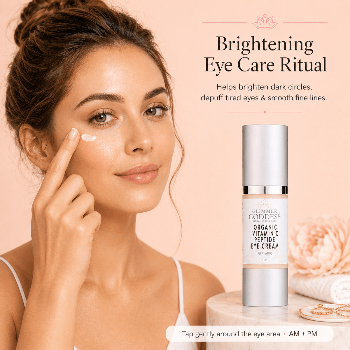 Organic Vitamin C Eye Serum – Peptide Treatment for Dark Circles - Mimi Glow