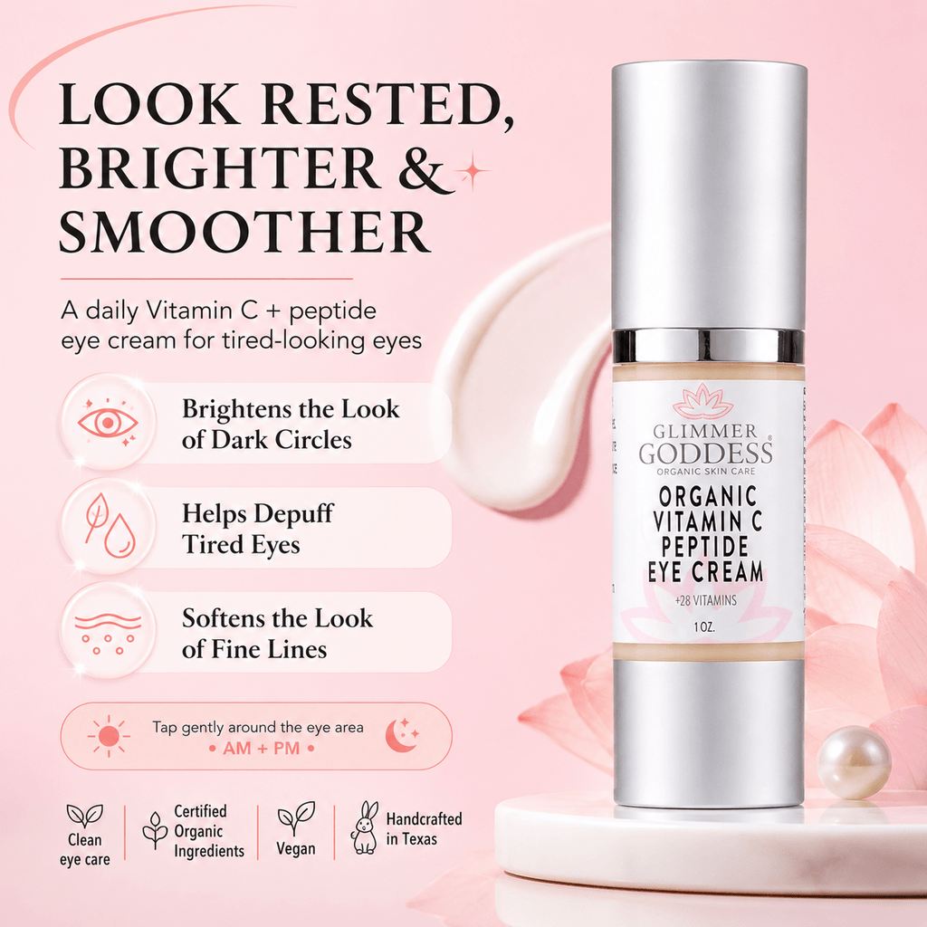 Organic Vitamin C Eye Serum – Peptide Treatment for Dark Circles - Mimi Glow
